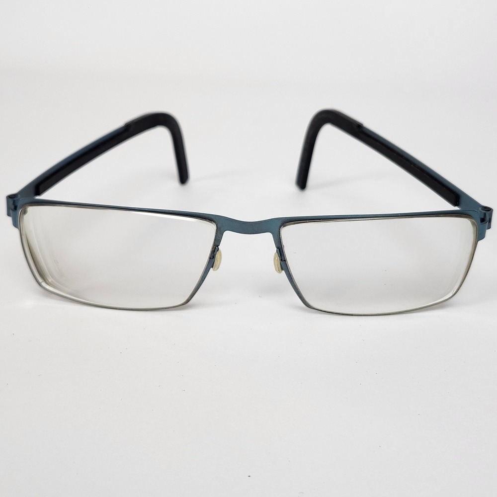 Lindberg Strip Titanium 9565 Eyeglass Frames Only Matte Blue 58-18-145 K24M
